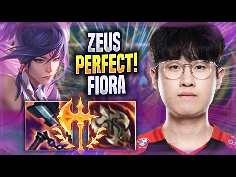 ZEUS PERFECT GAME WITH FIORA! - T1 Zeus Plays Fiora TOP vs Gwen! | Season 2022