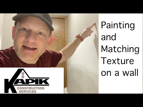 Matching Drywall Sand Texture with Paint