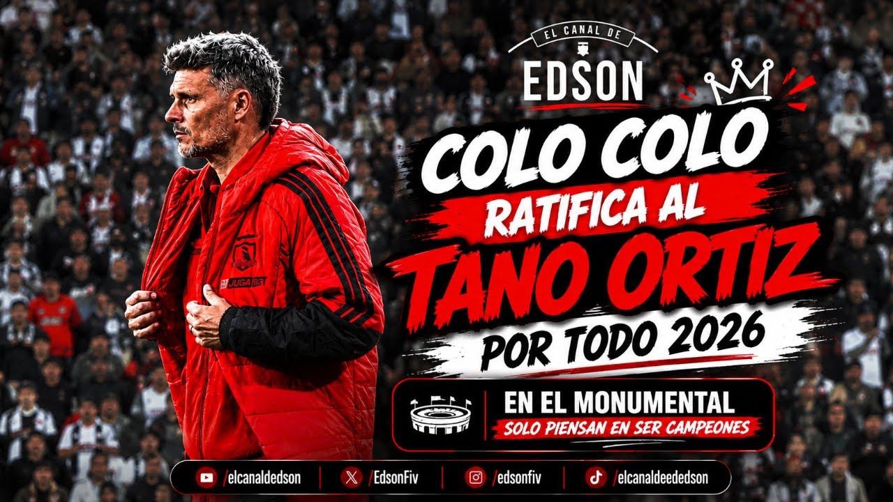 🔥 Blanco y Negro ratifica a Fernando Ortiz como entrenador de Colo Colo para todo 2026