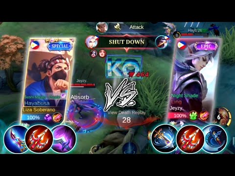 LOSE STREAK HAYABUSA VS. PRO LING IN SOLO RANK GAME!! | HAYABUSA BEST BUILD 2022 - MLBB