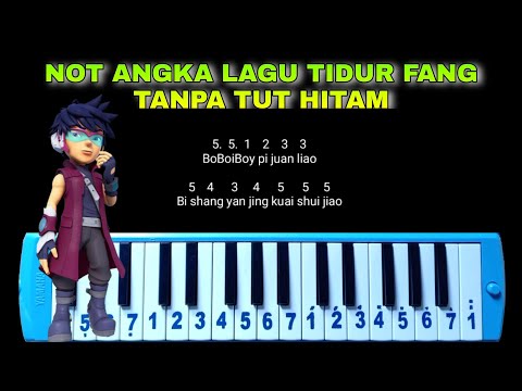 Not Pianika Lagu Tidur Fang Tanpa Not Hitam