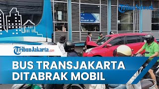 Kecelakaan Transjakarta dengan Mobil Calya di Kramat Jati, Sejumlah Penumpang Dievakuasi
