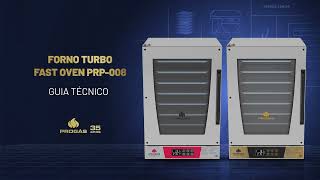 Vídeo de Forno Turbo 8 Esteiras 35x35 Progas PRP008Plus