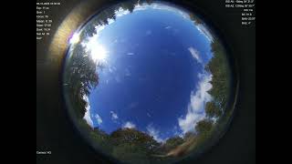 2025-10-09 All sky camera capture from Poiana Rusca Mountains, Romania