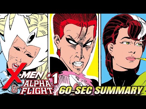 X-Men & Alpha Flight # 1 in 60 seconds! Rachel, Cyclops, Snowbird, Shaman, Loki, Madelyne, and MORE!