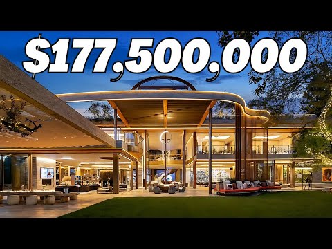 Inside a $177,000,000 Bel-Air MEGA MANSION with a Retractable Roof Bedroom & 12,000 SF Rooftop