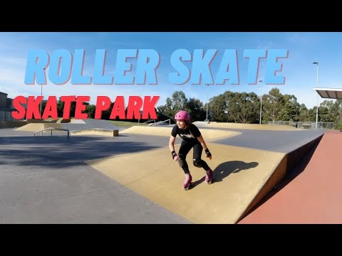 Roller skating at the skate park. Filmed using the DJI Osmo Action