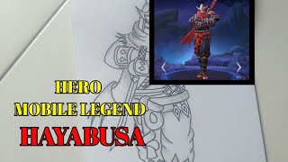 Download lagu Menggambar Hero mobile legend || HAYABUSA || CHECK mp3