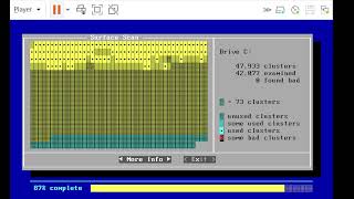 How to start a Surface Scan with Scandisk in Windows 95