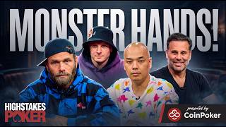 High Stakes Poker LIVE Highlights with a THREE WAY ALL-IN!
