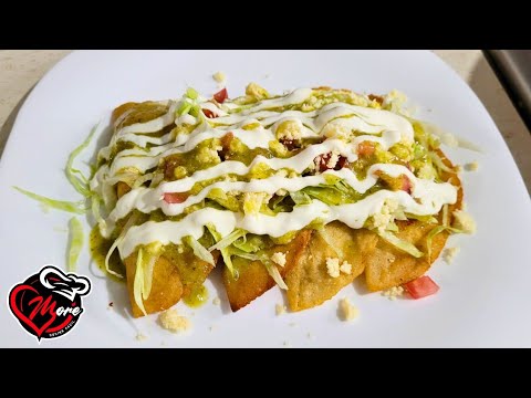 Quesadillas De Pollo En Salsa Verde @morecocinafacil#viral