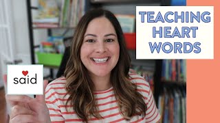 How to Teach Heart Words in K-2 // Tips for teaching high frequency or sight words