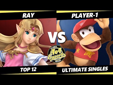 4o4 Smash Night 61 Top 12 - Player-1 (Diddy Kong) Vs. Ray (Zelda) SSBU Ultimate Tournament