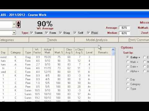 MarkBook - Student Reports.wmv