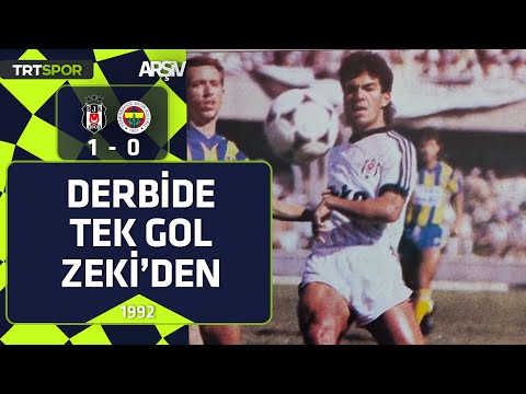 Beşiktaş - Fenerbahçe: 1-0 (1991-92 sezonu) Derbide gol Zeki'den