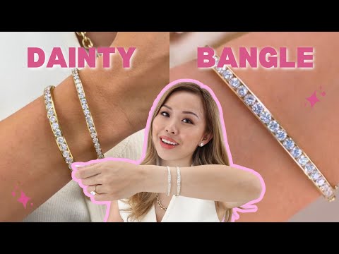 HIGHLY REQUESTED Channel Set Petite Diamond Bangle Bracelet