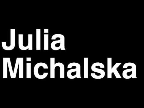 How to Pronounce Julia Michalska Poland Bronze Medal Rowing Sculls London 2012 Olympics Video