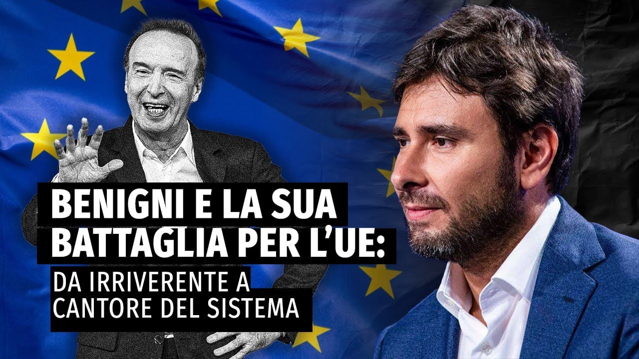 Benigni e la sua battaglia per l’Ue: da irriverente a cantore del sistema