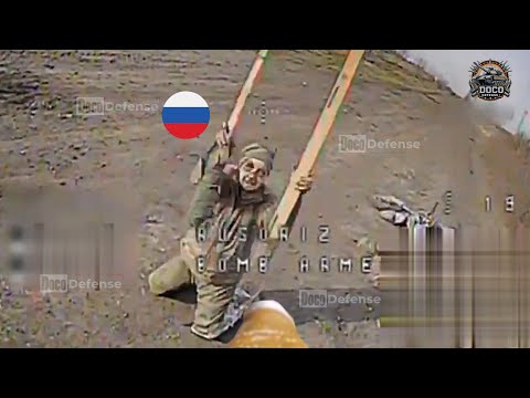 Ukrainian FPV Drones Target Fleeing Russian Soldiers In Heated Battlefield