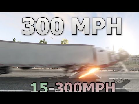 300mph semi truck vs. speed bump