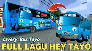 Download lagu Cobain Livery Bus Tayo Bonus Telolet Lagu Hey Tayo | BUSSID Bus Simulator Indonesia mp3