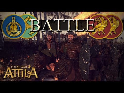 Total War Attila 2v2 Battle - Maximus and Indypride vs 2x [HAN] - Geats and Franks vs Romans