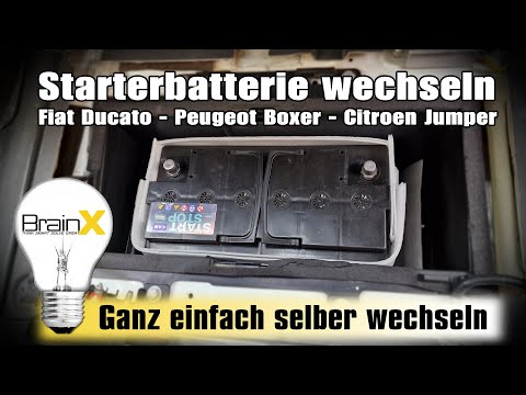 Fiat Ducato 250 StarterBatterie wechseln
