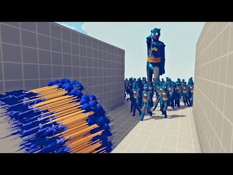 100X BATMAN ARMY + GIANT vs ALL OVERPOWERED UNITS | Tabs - Totally Accurate battle Simulator