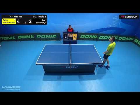 11:35 Petro Pidleteichuk 0-3 Ihor Sukovatyi 19.04.2023 TT Euro.Cup Ukraine Master. Table 3