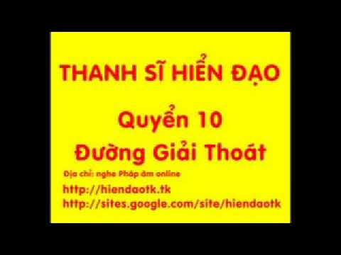 Thanh sĩ (Quyển 10)_Đường giải thoát _Bửu Sơn Kỳ Hương