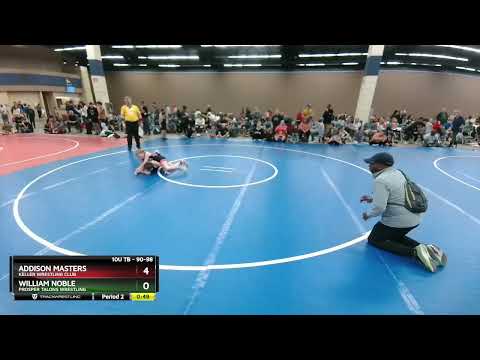 90-98 Lbs Round 2 - William Noble, Prosper Talons Wrestling Vs Addison Masters, Keller Wrestling C