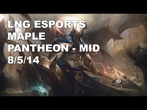 LNG Esports Maple Mid Pantheon vs Lucian - KR Challenger Rank Game