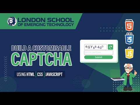 Build A Customisable Captcha Using Html Css And Javascript Basicproject Captcha Javascript