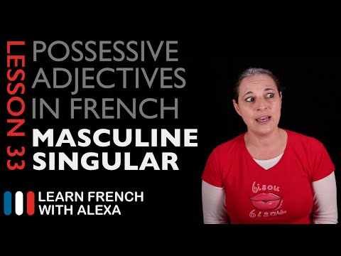 French Possessive Adjectives (Masculine Singular)