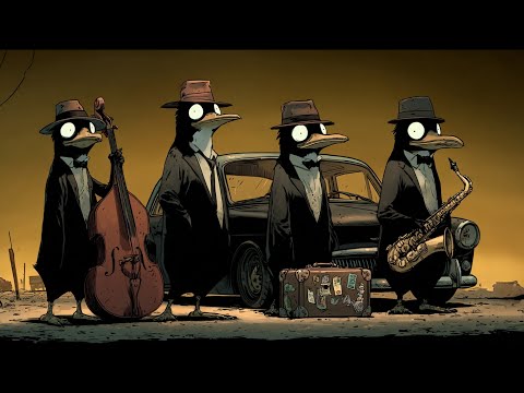 Penguins Ride in Rhythm – Jazz for FLOWING Work & Deep Focus