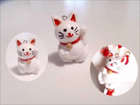 TUTO FIMO : Chat Japonnais porte-bonheur (Maneki-neko)