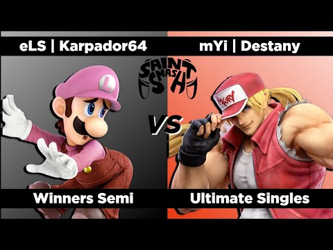 Saint Smash #9 - Winners Semi - eLS | Karpador64 (Luigi) Vs. mYi | Destany (Terry)