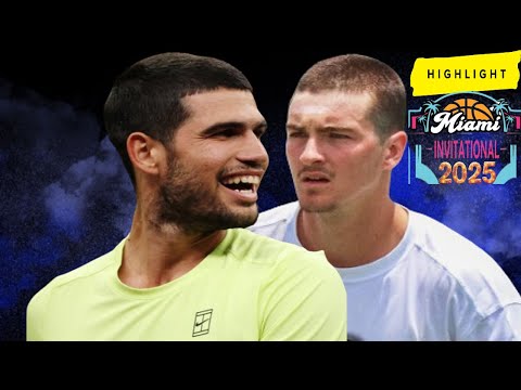 Carlos Alcaraz vs Joao Fonseca Highlights | Miami Invitational 2025