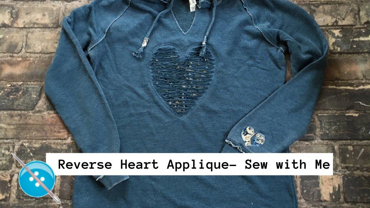 Transforming a Hoodie with a Reverse Appliqué, Sew with Me