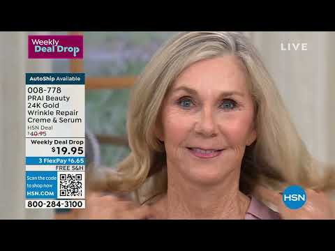 PRAI Beauty 24K Gold Wrinkle Repair Creme and Serum