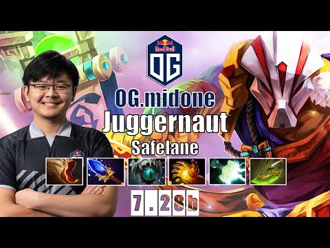 Juggernaut Safelane | OG.midone | MIDONE IS NEW CARRY GOD | 7.28b Gameplay Highlights