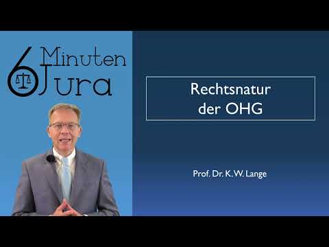 Rechtsnatur der OHG (MoPeG)