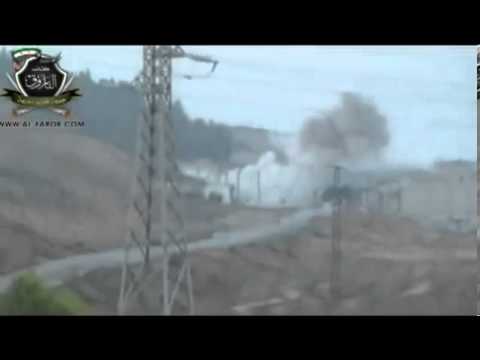 استهداف حاجز لقوات النظام من قبل كتائب الفاروق عند دوار السقيلبية في مدينة حماة