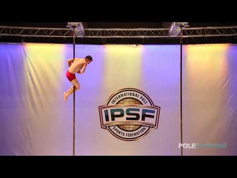 Senior Men João Afonso of Brazil - IPSF World Pole Sports Championships 2018