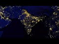 夜の衛星写真から見える世界