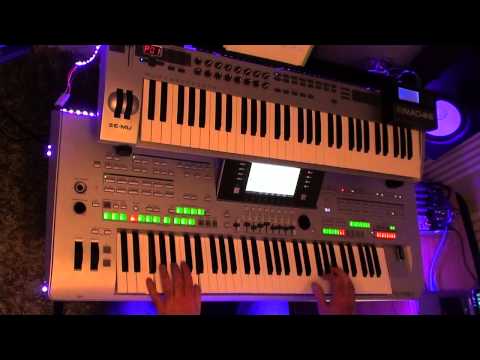 abba , gime gime gime COVER played on Tyros 3 with organ sounds