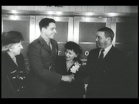 HD Historic Archival Stock Footage WWII - Honor Heroes Home From War 1942