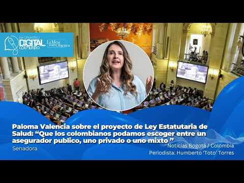 Paloma Valencia radicó proyecto de Ley Estatutaria de Salud