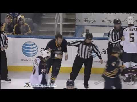 Mark Stuart vs Paul Gaustad Feb 23, 2011