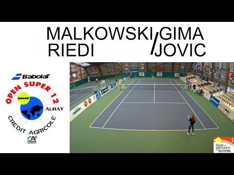 Victory of Malkowski/Riedi (SUI) over Gima/Jovic (ROU et SRB)-6/4-3/6-10/8 Double Garçons